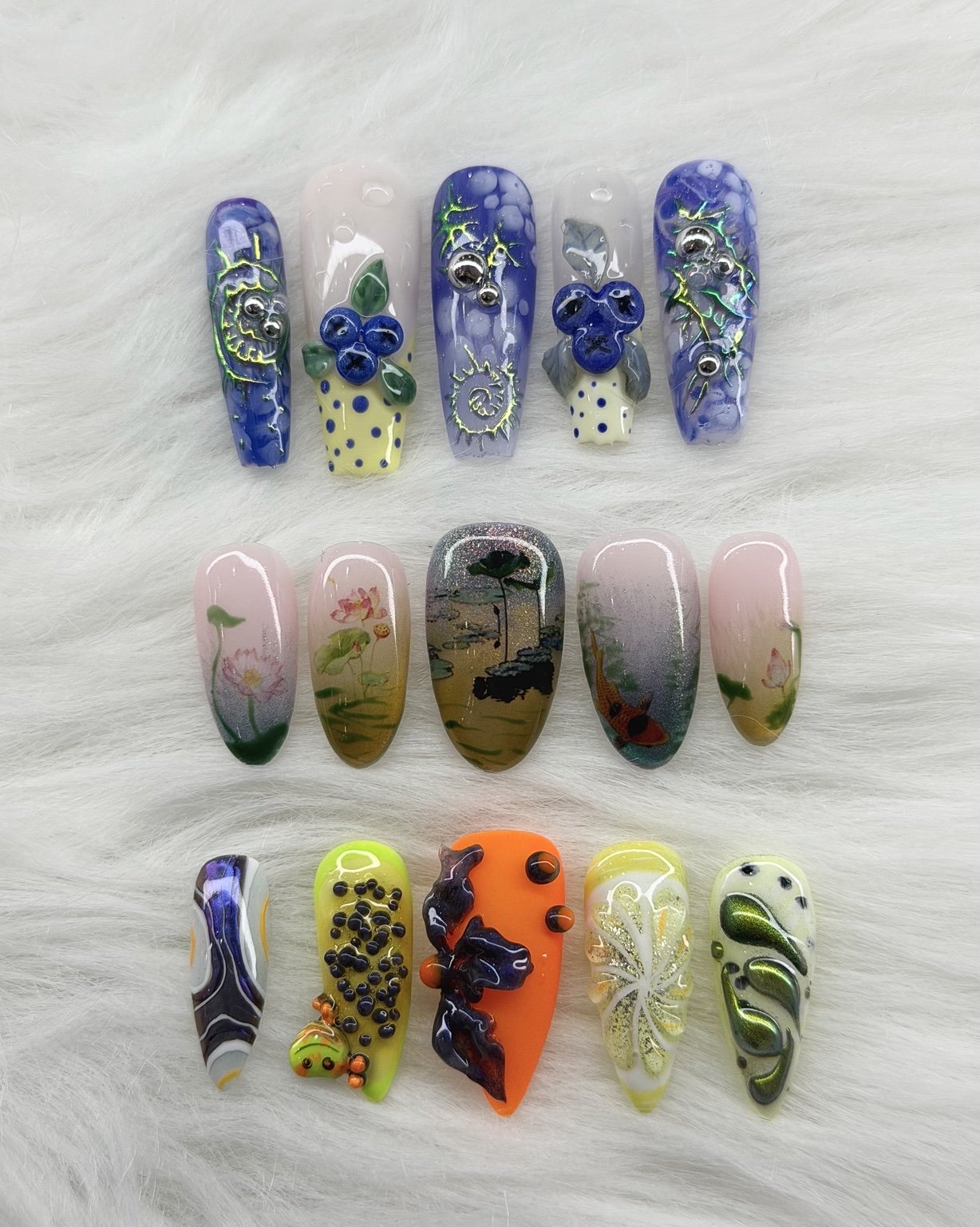 3D nail art display